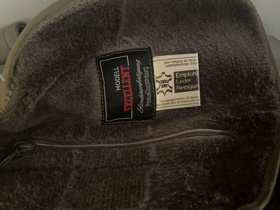 Palton îmblănit din piele naturală