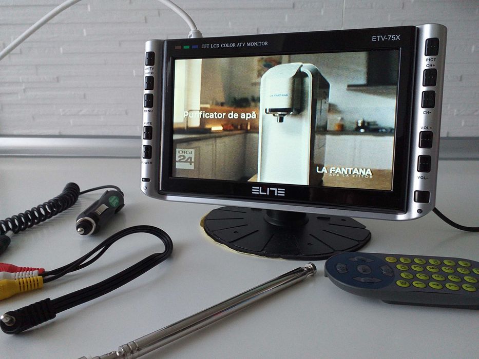 Televizor portabil LCD ELITE cu telecomanda nu sony lg panasonic
