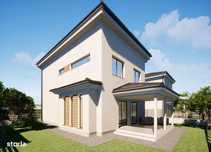Casă individuală tip mediteranean P+1E+M Hestia Residence Corbeanca