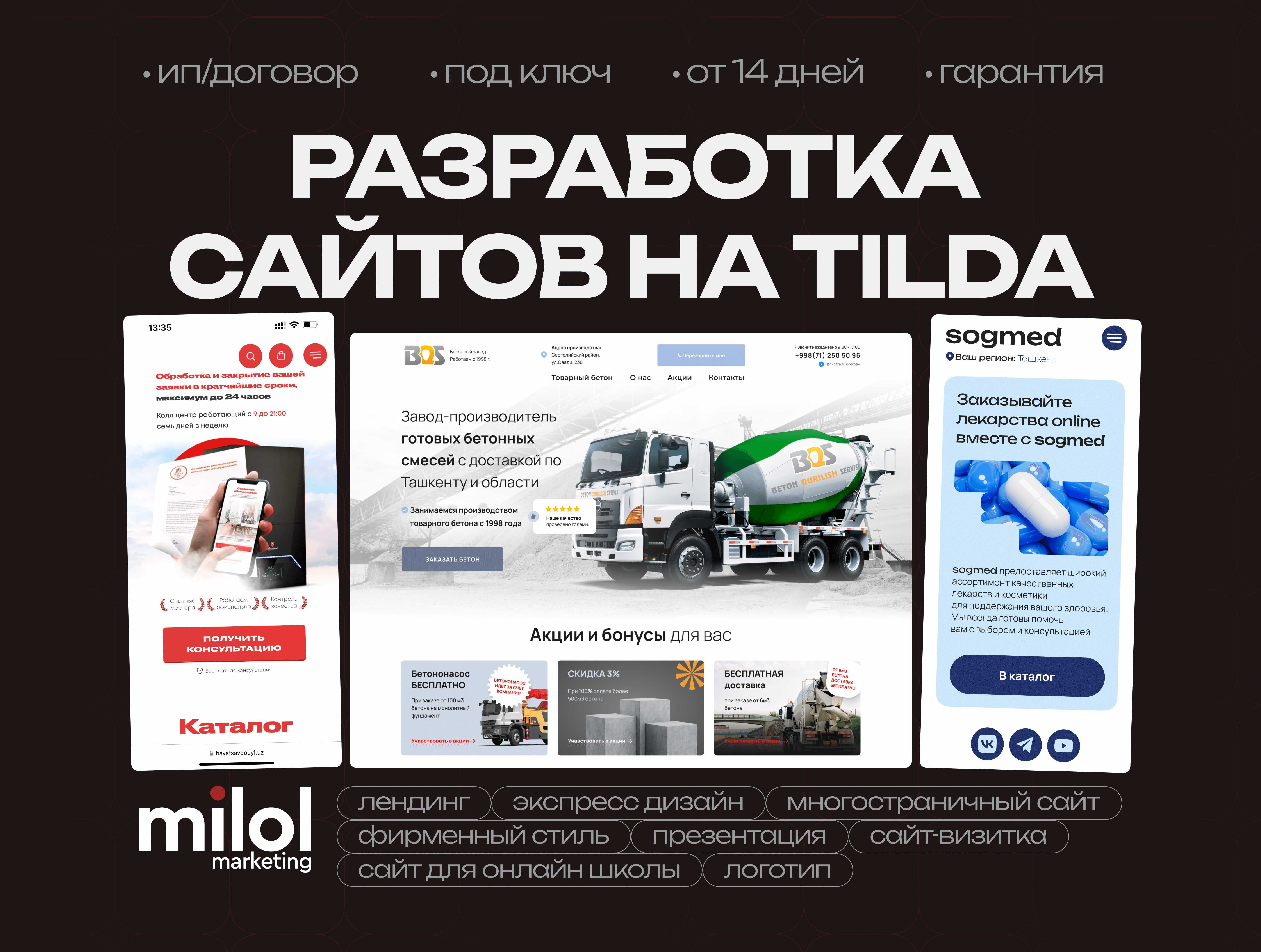 Сайт под ключ/лендинг/landing page/заказать сайт/разработка сайтов