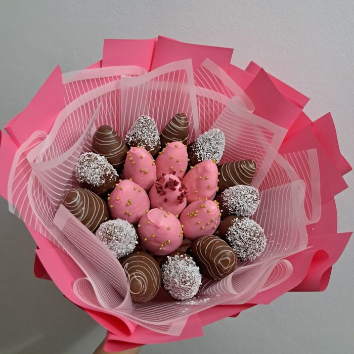 Букет из клубники в шоколаде / Клубника в шоколаде