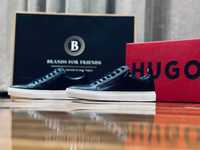 Hugo Boss мужские кожаные кроссовки