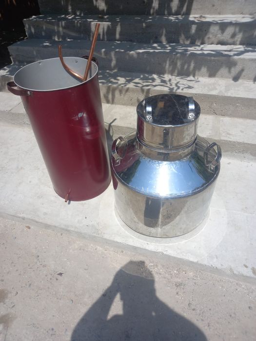 Vand cazan de țuică de inox la 71 litri cu toata instalațiea, noi
