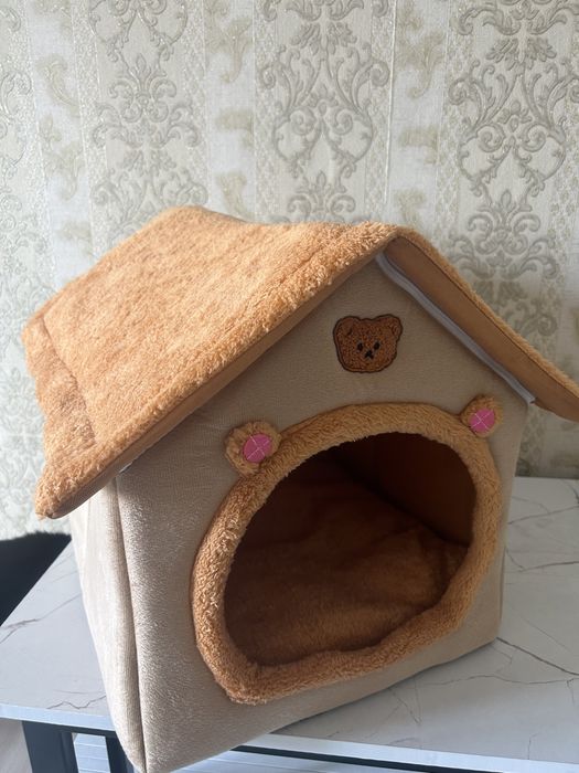 Продается домик для кошки, собаки, новый, крышка сьемный, удобный