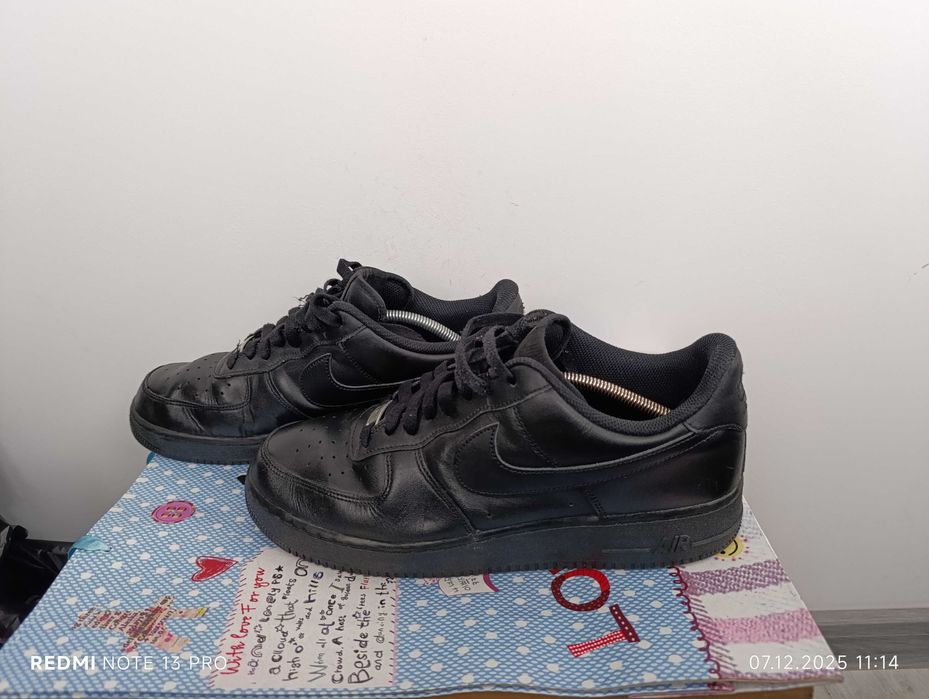 Nike Air Force 1 Low '07 Black''оригинални маратонки 46 номер