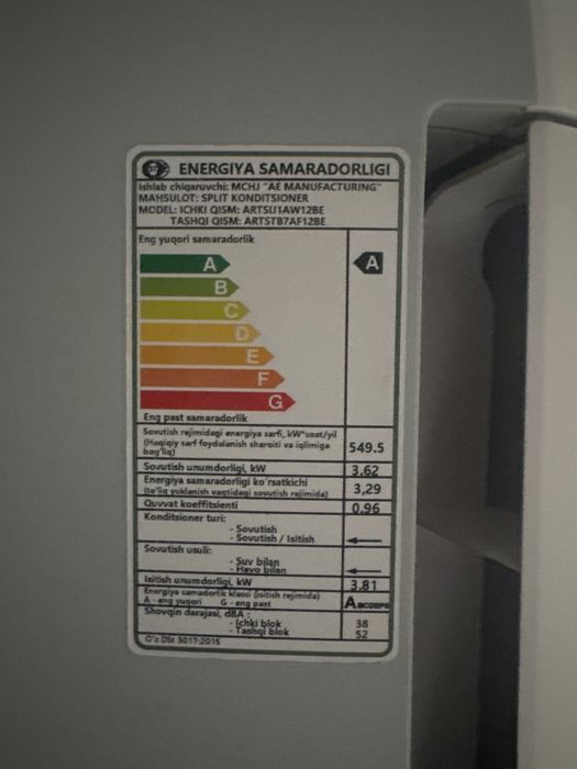 Kanditsioner sotiladi