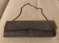 Poseta geanta dama tip plic sau clutch argintie - ca noua