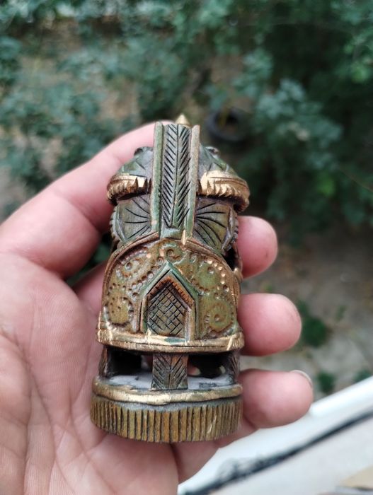 Figurină din lemn reprezentând zeul hindus Ganesha