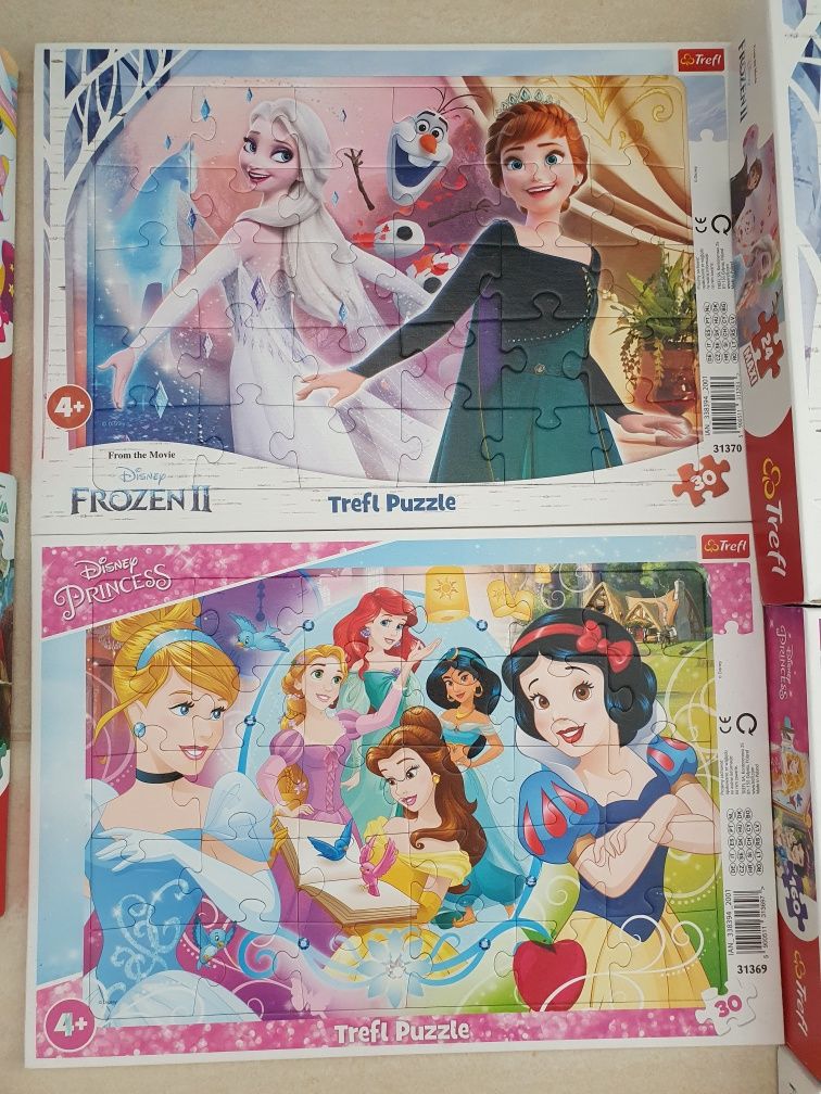 Puzzle Disney Princess Frozen Raya Sofia 1