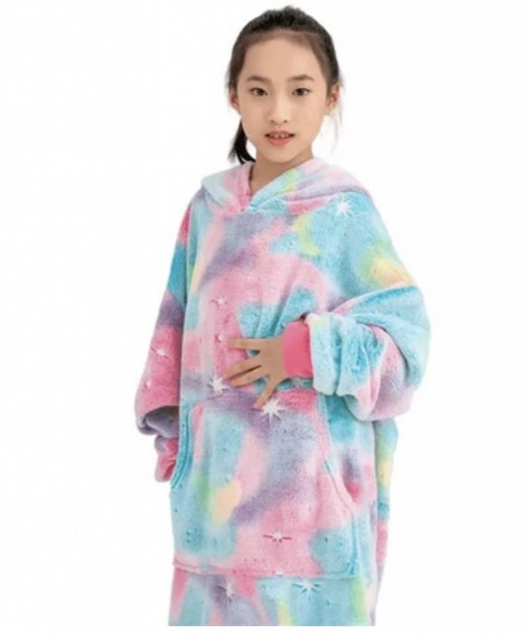 Детско светещо меко одеяло с ръкави. ПРОМОЦИЯ