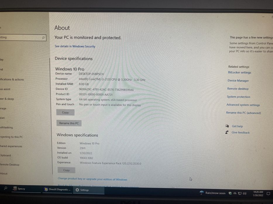 Sistem Desktop HP Pro 3400  MT Intel i3-2120 ;8 GB RAM
