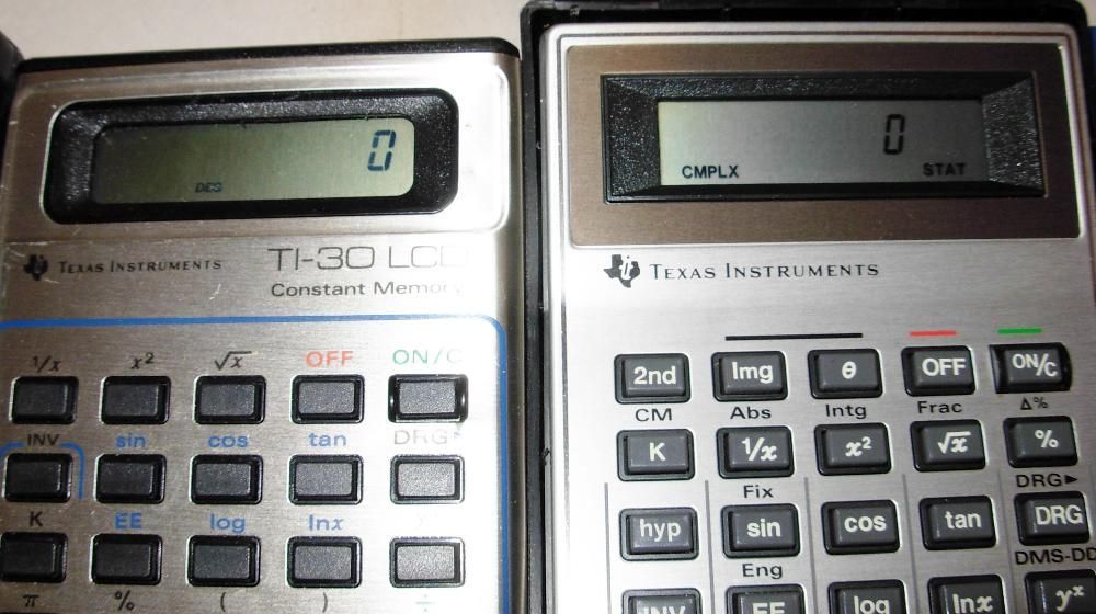 Calculatoare TEXAS Instruments-Colectie