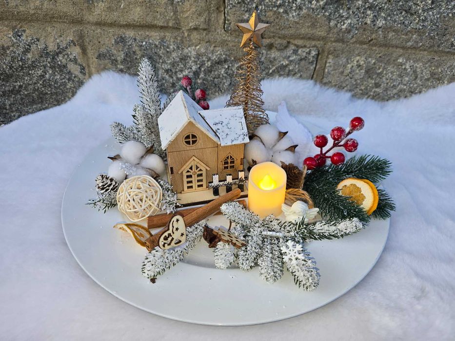 Decor festiv realizat manual