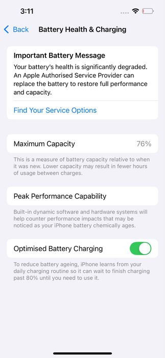 iPhone 13 Midnight 128GB 76% капацитет на батерия