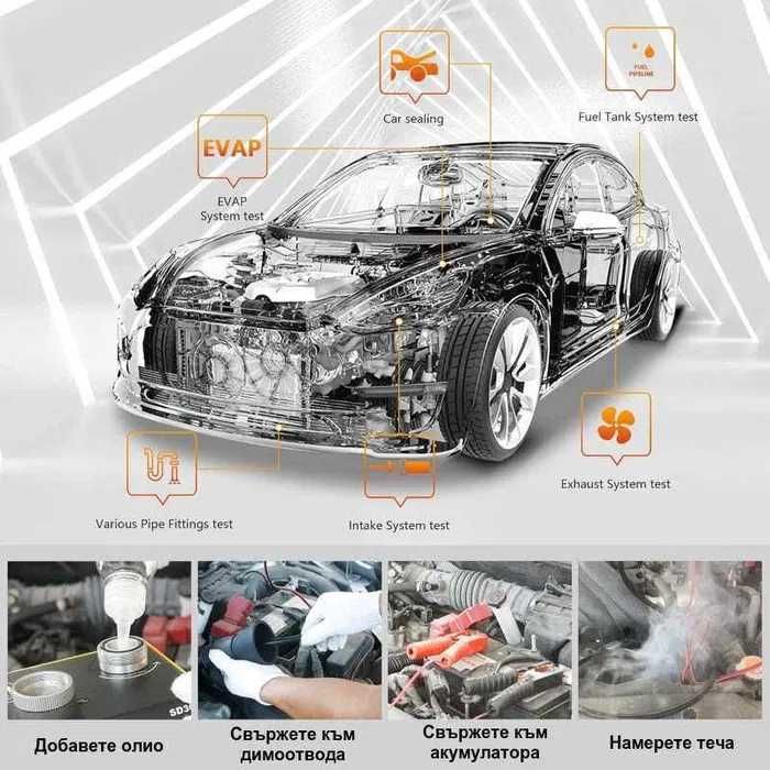 Пушек машина за диагностика на автомобили | Димен турбо детектор