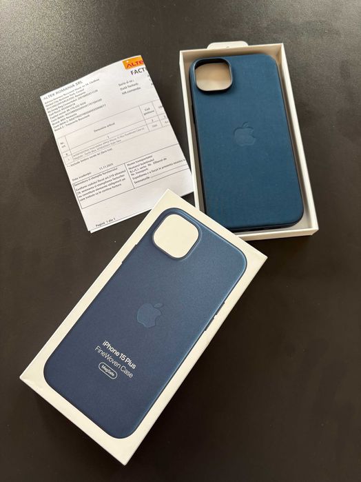 Husa iPhone 15 Plus Bleomarin Case Apple FineWoven Originala