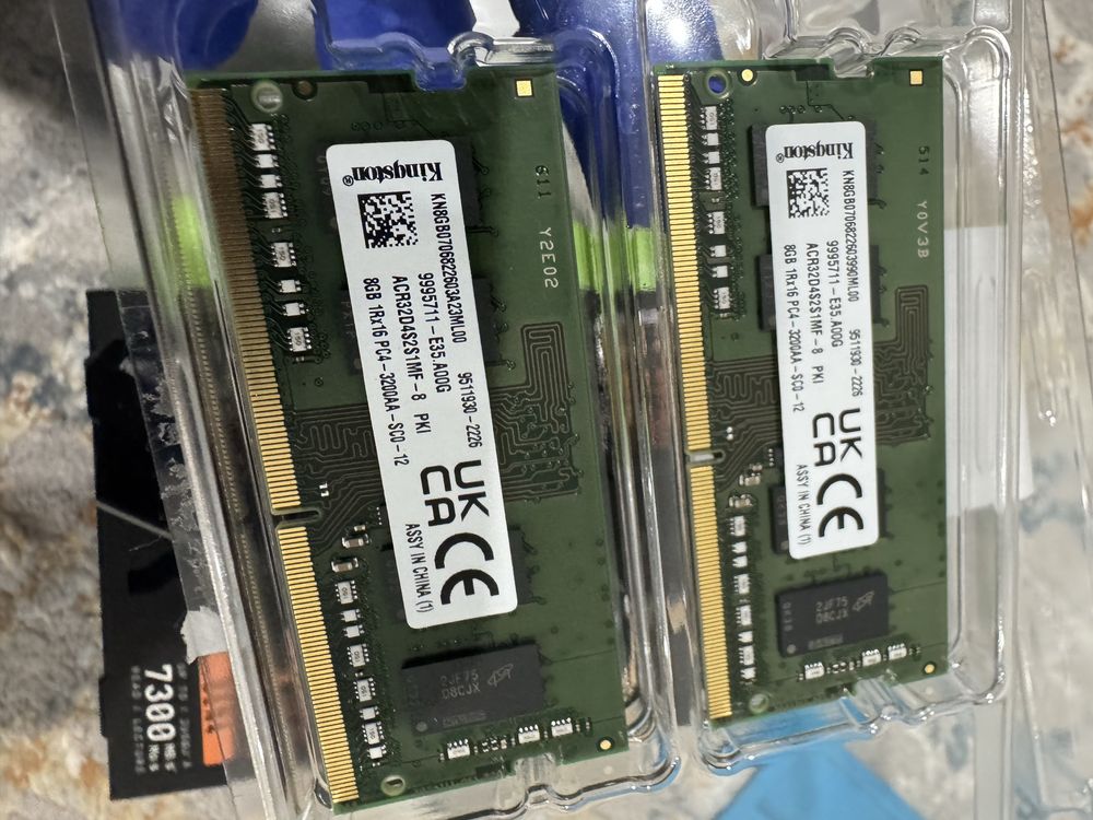 Продается ОЗУ Kingston 16GB DDR4 3200 SO-Dimm