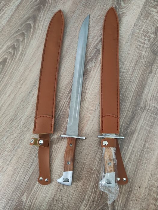 Maceta 50 cm - Baioneta Ak47 + husa piele maro