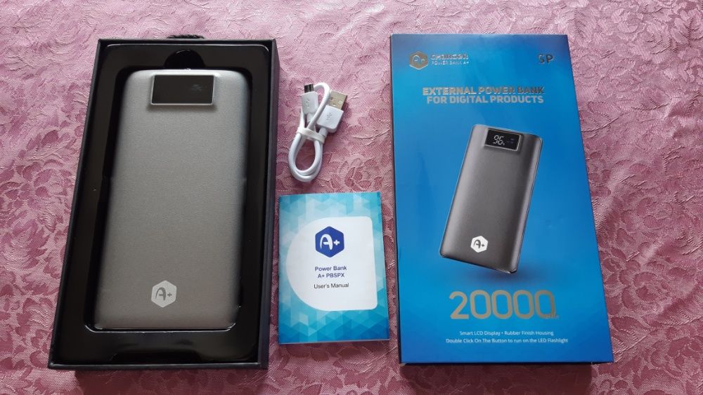 Външна батерия А+ 20000mah