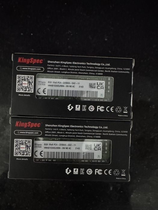 Ram laptop 2x 8 Gb ddr4 3200 mhz