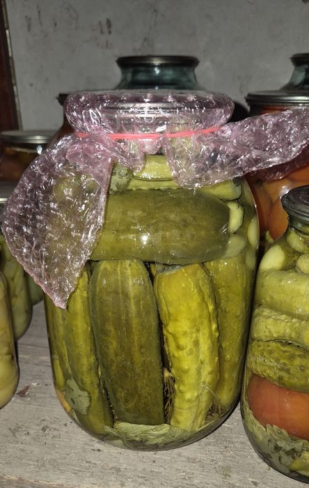 Солёные огурцы и помидоры, аджику