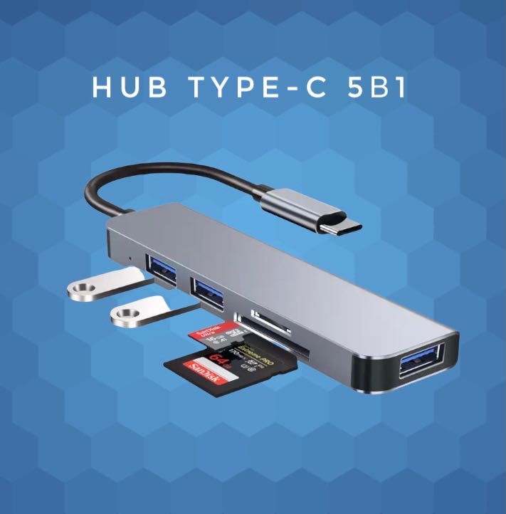 HUB переходник Type-c Macbook iPad HDMI USB