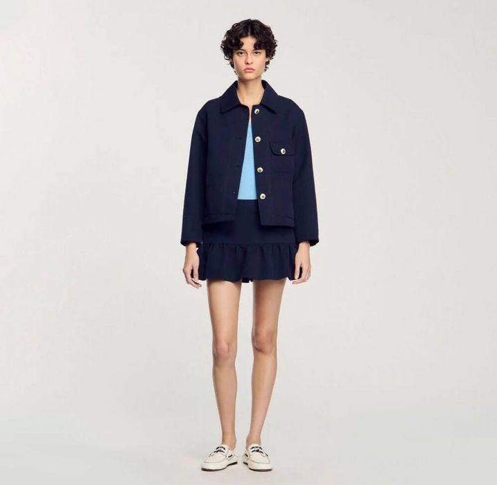 Тъмносиньо яке Sandro Paris - размер 36 - ново