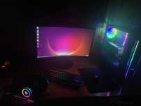 PC Gaming i5 12400F + RX 580 + Monitor Curbat 24” + Accesorii