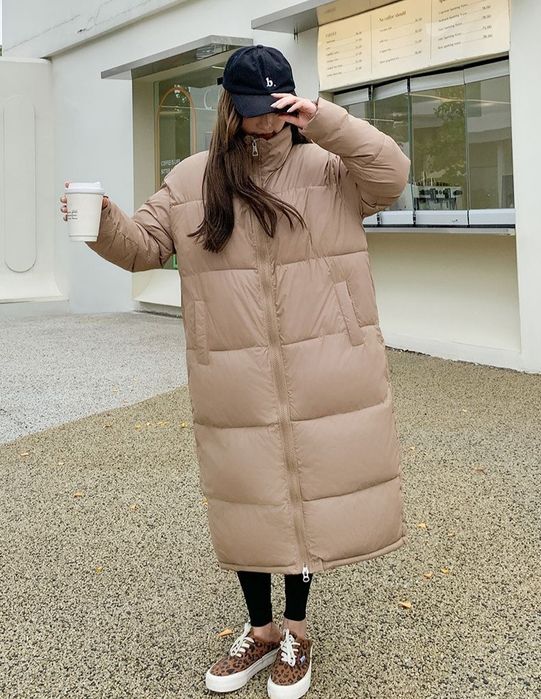 Женский пуховик куртка М L XL зимний длинный женская 46, 48, 50, 52,