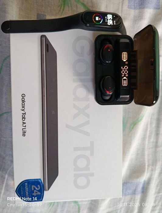 Galaxy Tab A7 Lite 3\32 + 128GB Флешка + Наушники + Xiaomi Mi Band 5