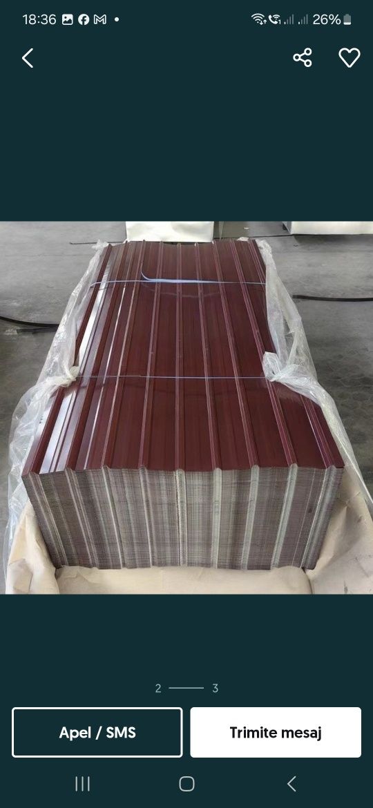 Tabla cutata colorata maro