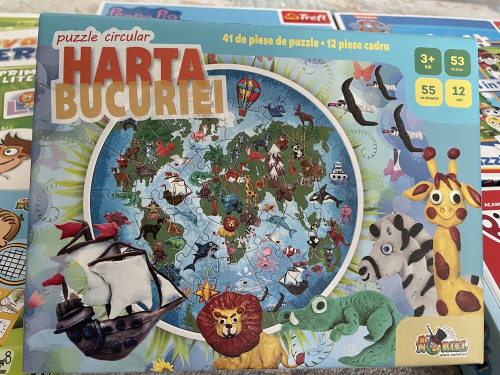 Set jocuri educative copii puzzle Noriel