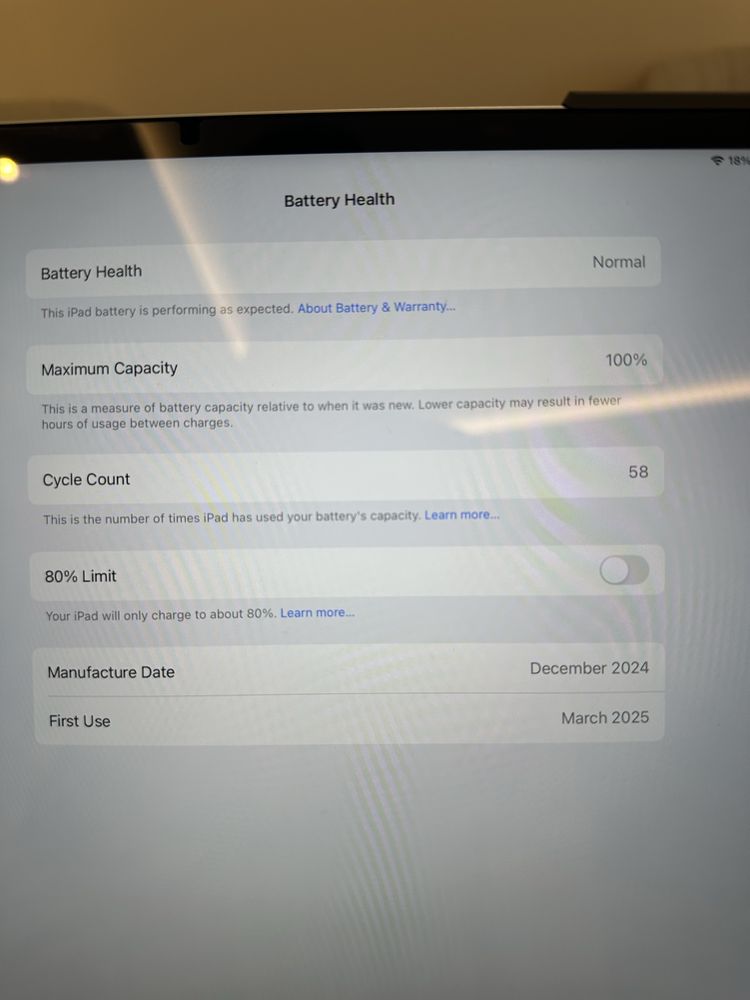 Apple iPad Air 6 13” M2 2024 128GB Blue със 100% живот и ГАРАНЦИЯ