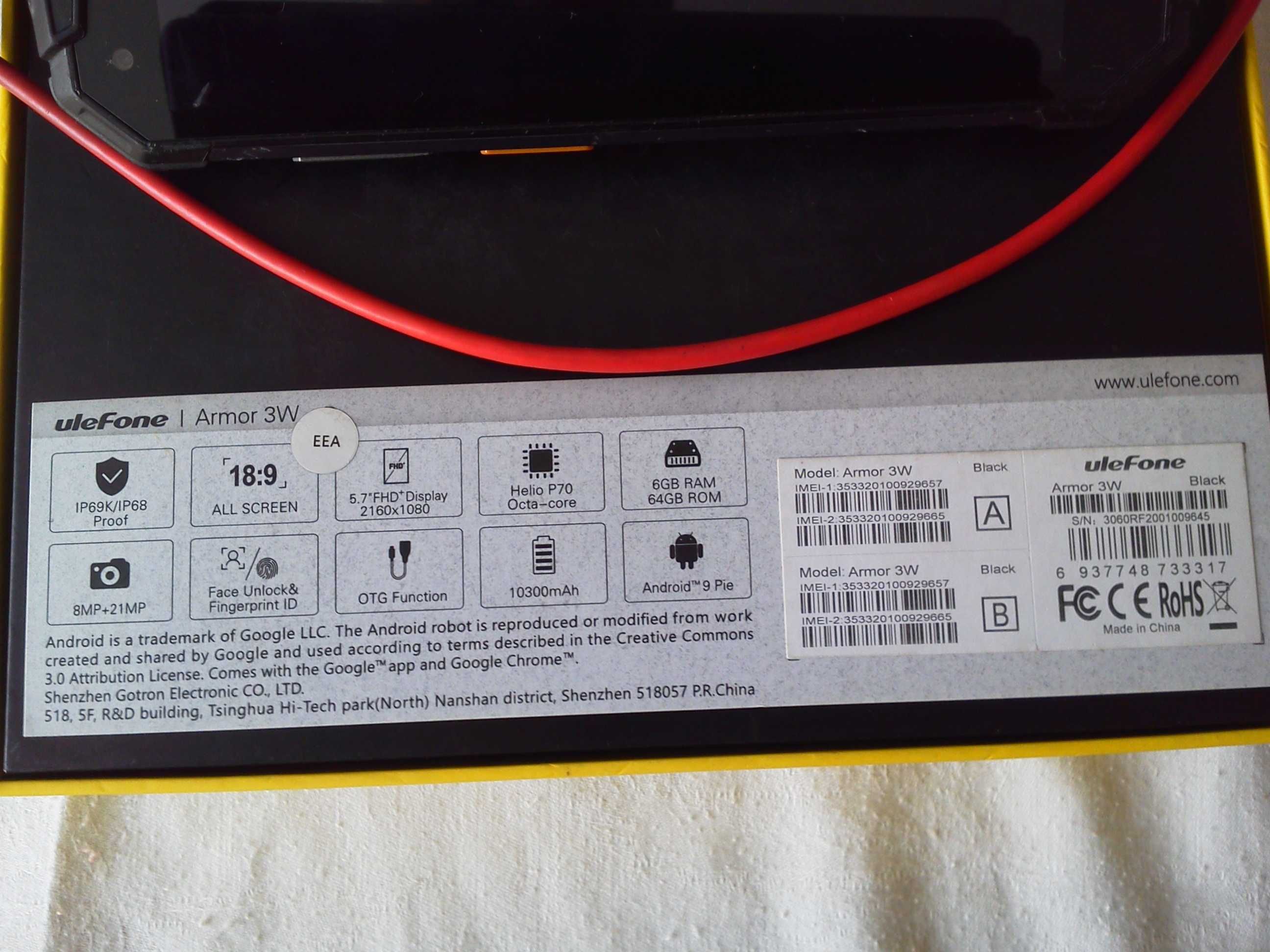 Telefon Mobil ULEFONE ARMOR 3W.