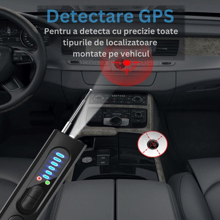 Detector camere ascunse, microfoane, localizator GPS, reportofoane - X
