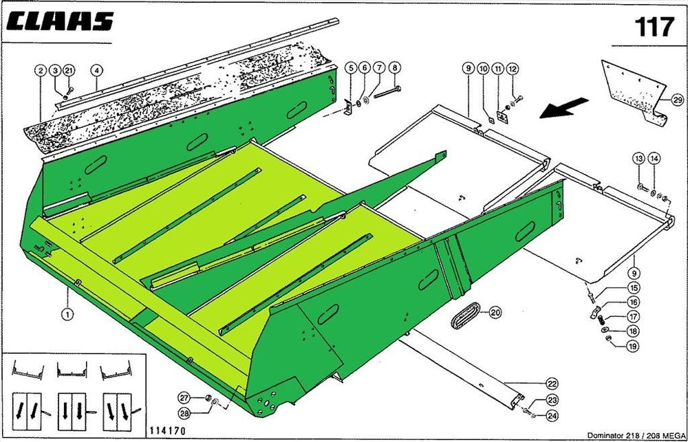 Claas casa sitelor 3D MEGA/DOMINATOR