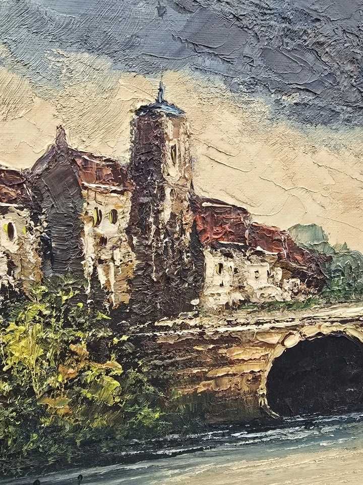 Pictura ulei pe pânză tehnica groasa,