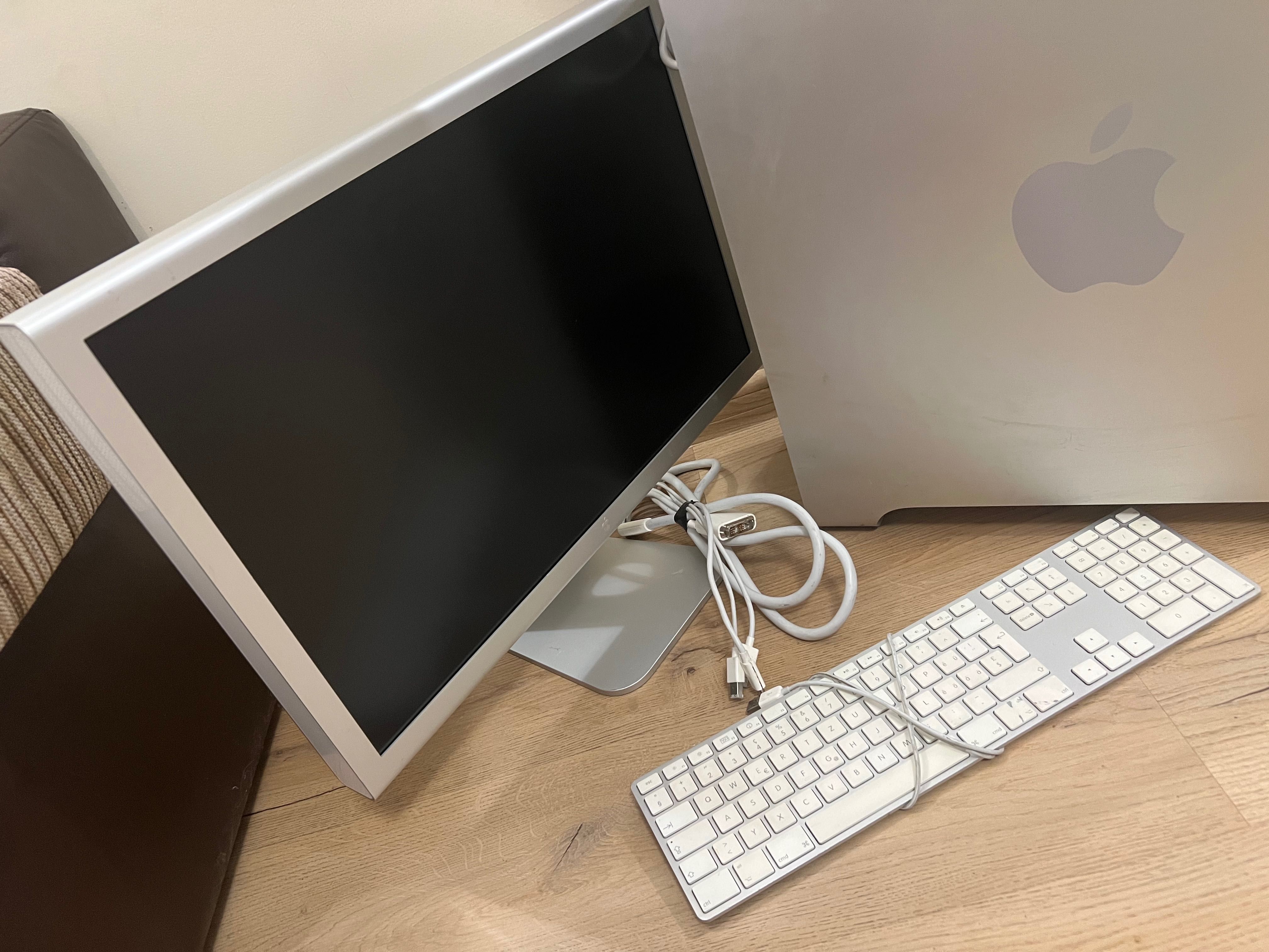 Apple Mac Pro G5 + Cinema HD Display и клавиатура