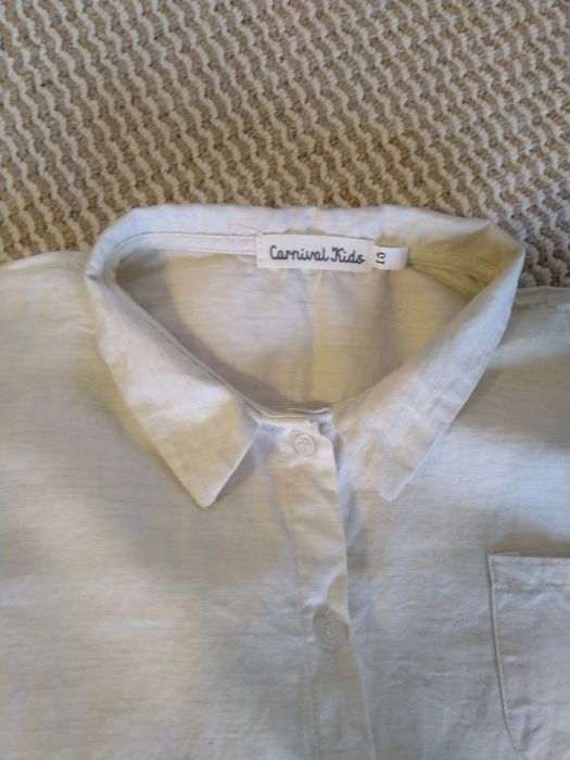 Детска дълга ризка с дантела