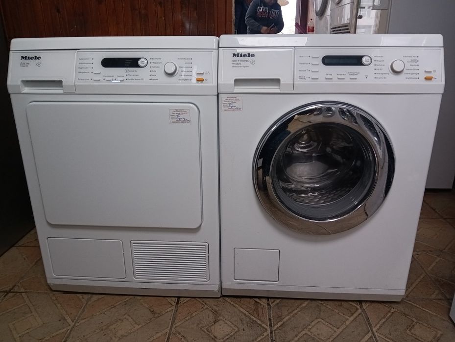 Комплект пералня и сушилня с термопомпа Миеле Miele 2 години гаранция