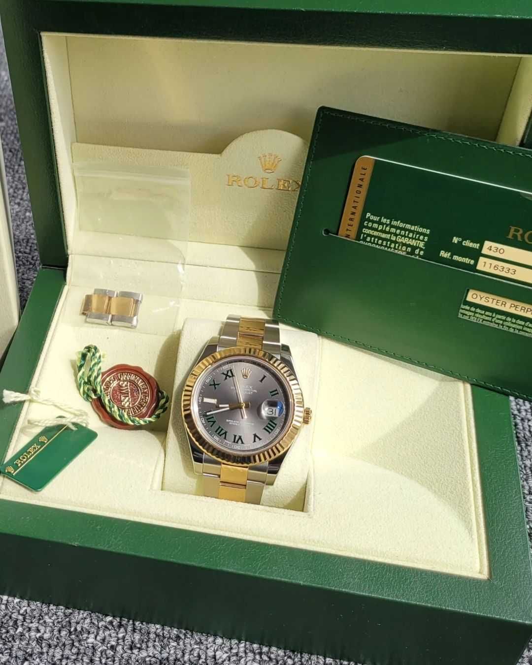 Мъжки / Часовници 41mm Wimbledon двуцветен