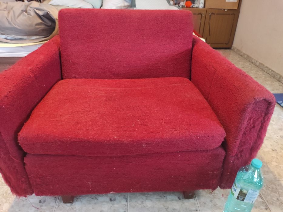 Стар   разтегателен. фотьойл  .  Размер. 190-80 см.