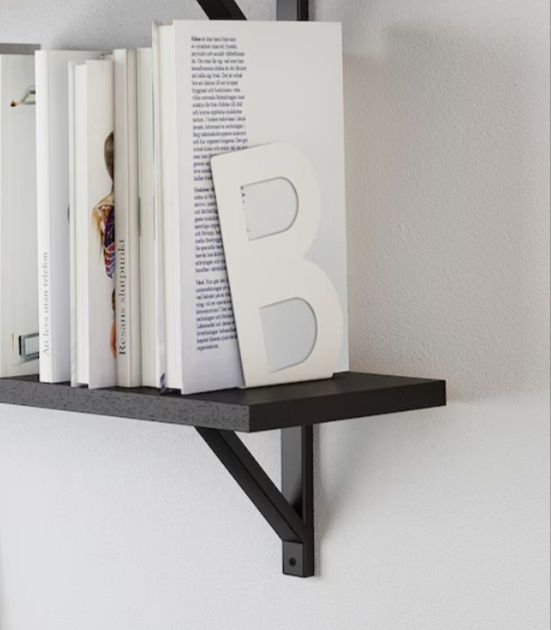Suport cărți IKEA BUSBASSE albe / negre