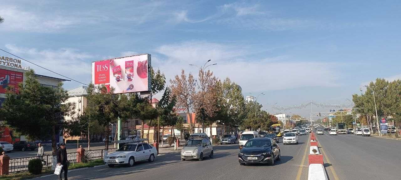 Andijon shaxri boyicha bannerlarda reklama xizmatlari.