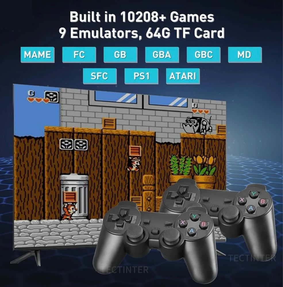 Ретро конзола във флашка 10000 в 1 / Retro Game Stick