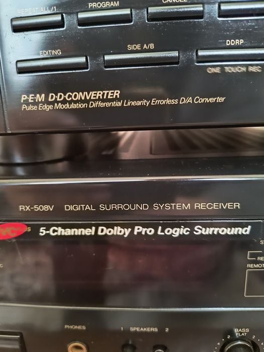 JVC - Receptor audio- RX-508V , compact disc stereo XL-V252 si  deck