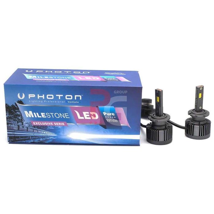 Set Două Becuri Dioda Faruri D2S/R Milestone LED Puternice