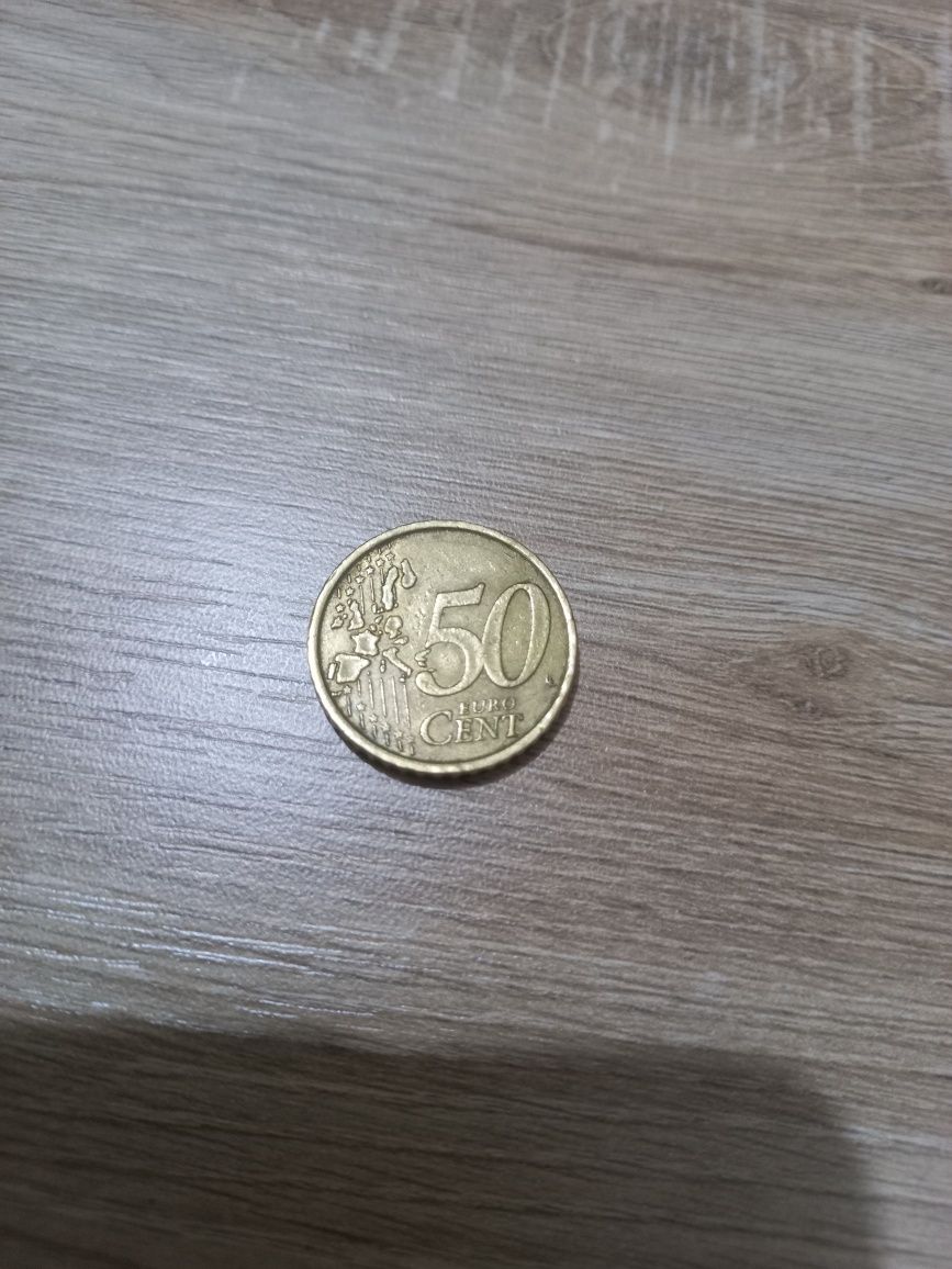 Moneda veche 50 euro cent 2002,moneda 20 euro cent 2006