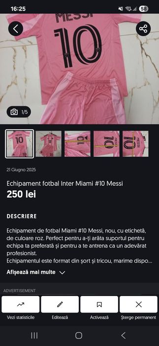 Echipament Inter Miami Messi #10