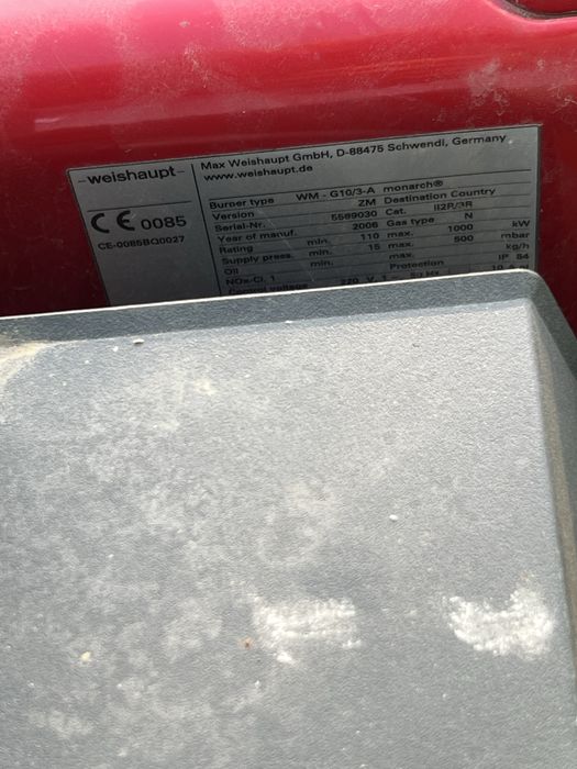 Arzator centrala Weishaupt WM-G10/3A-1000Kw